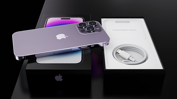 Cận cảnh iPhone 14 Pro Max màu Tím khi được “đập hộp"